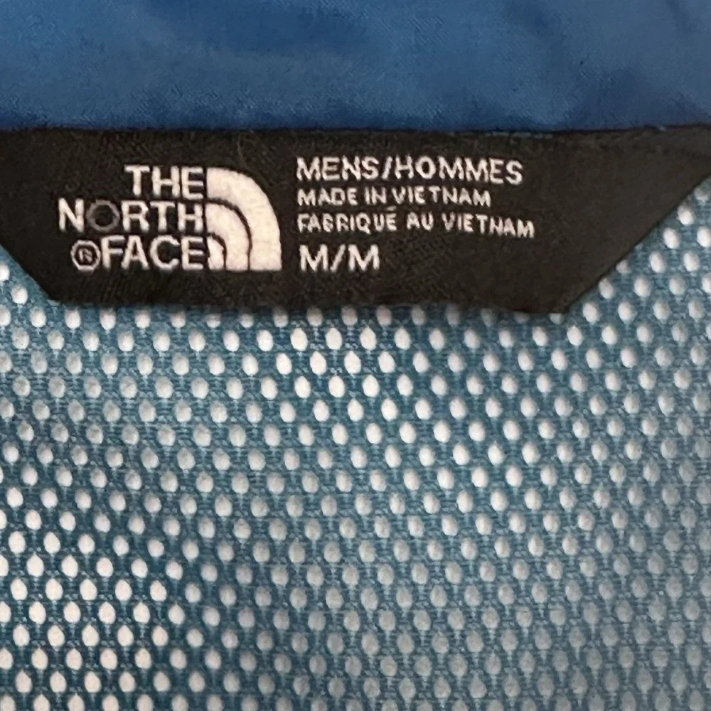 The North Face Jacket Mens‎ Medium DRYVENT Blue Windwall Camo Lightweight Hooded